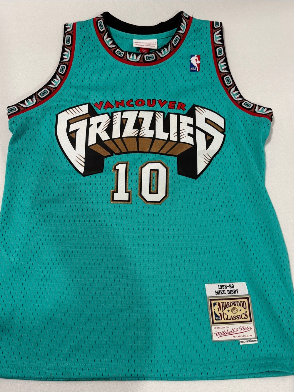 Vancouver Grizzlies Mitchell & Ness Hardwood Classics Mike Bibby Jersey